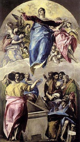 El Greco The Assumption of the Virgin Norge oil painting art